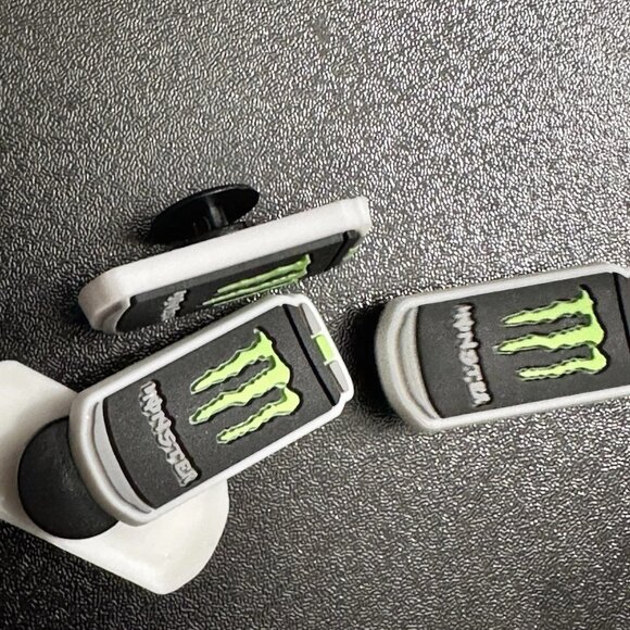 Monster Energy Drink Can Shoe Charm | Fits Crocs | Black & Green Jibbitz Style - Picture 3 of 4